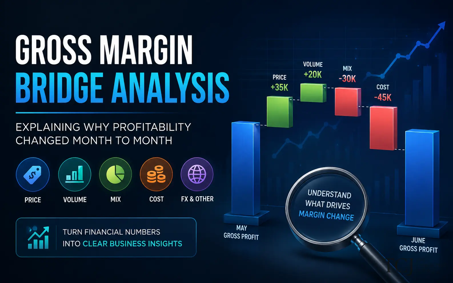 Gross Margin Bridge Analysis: Explaining Why Profitability Changed Month to Month