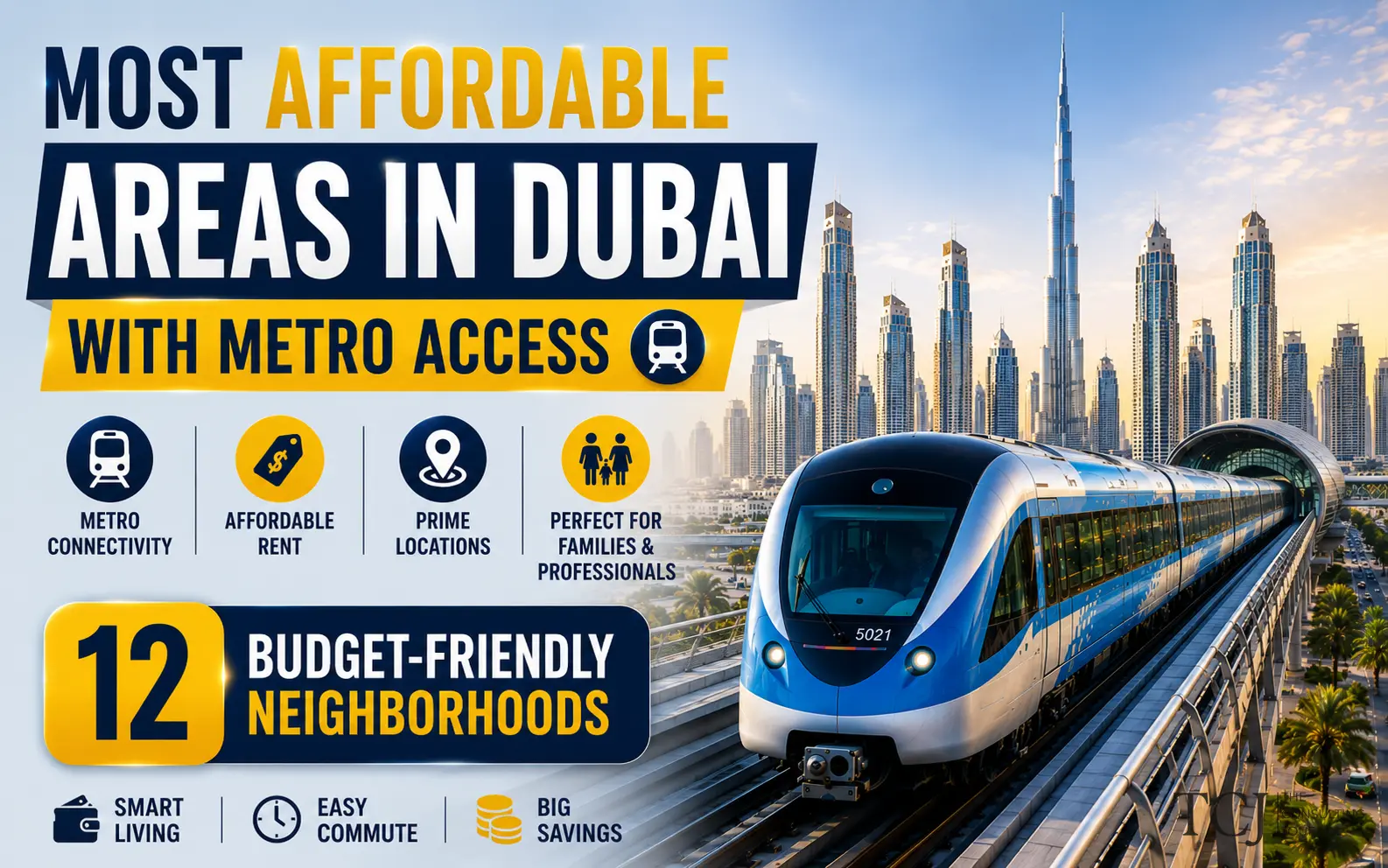 Most Affordable Areas in Dubai With Metro Access