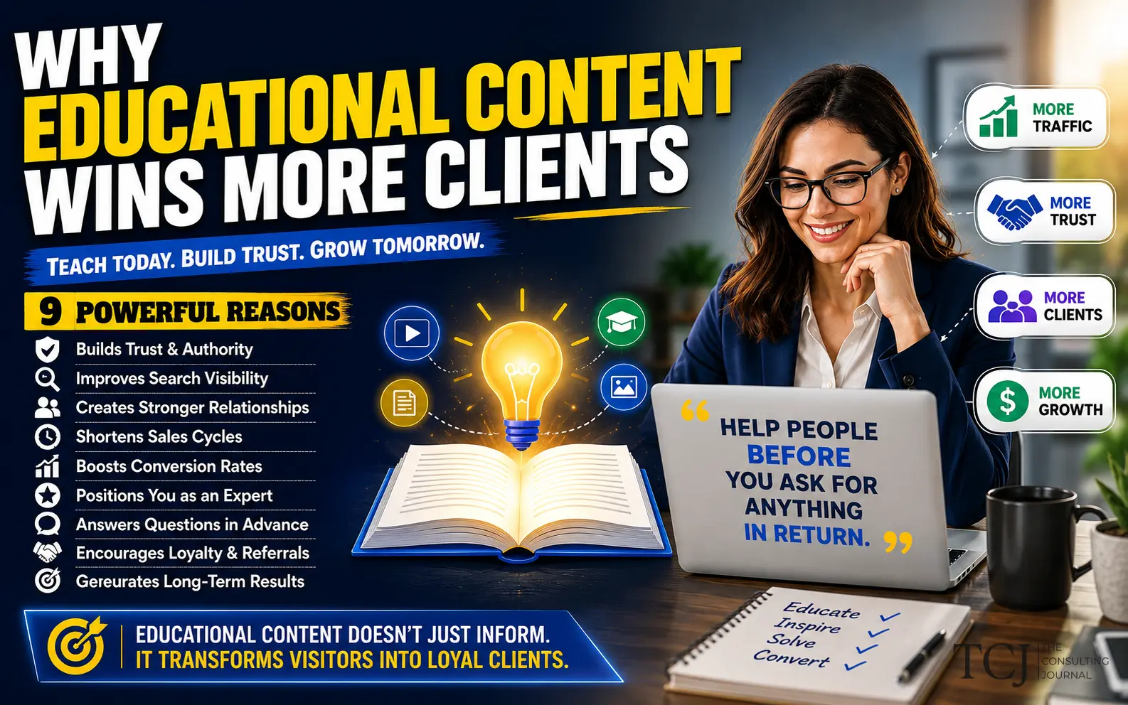 Why Educational Content Wins More Clients for Service Businesses