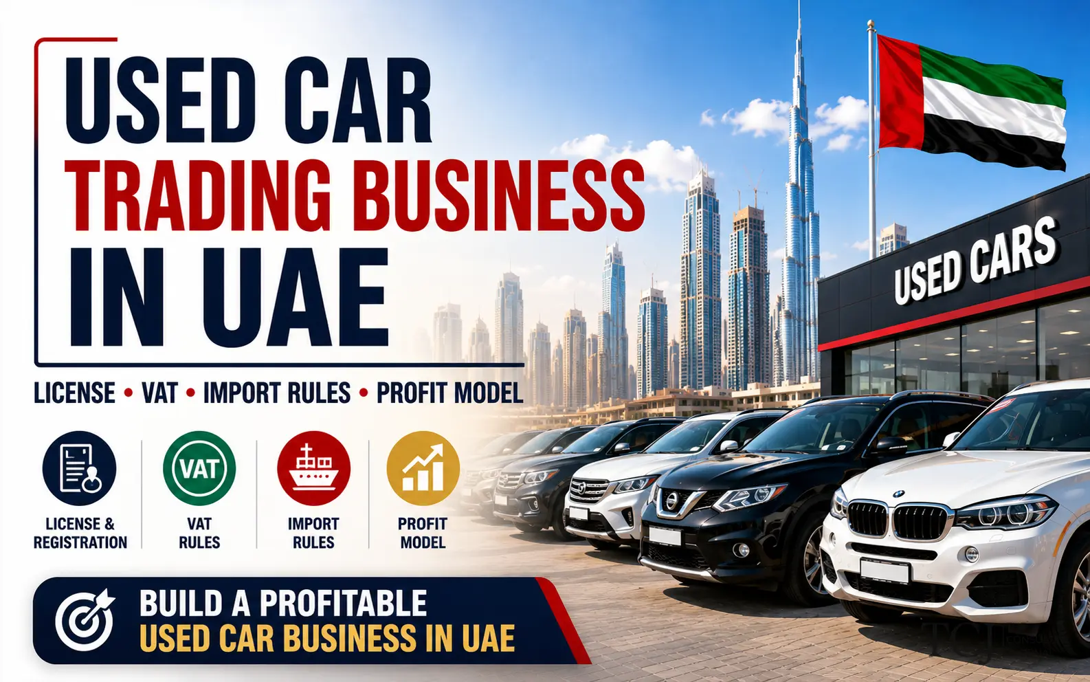 Used Car Trading Business in UAE: License, VAT and Profit Model