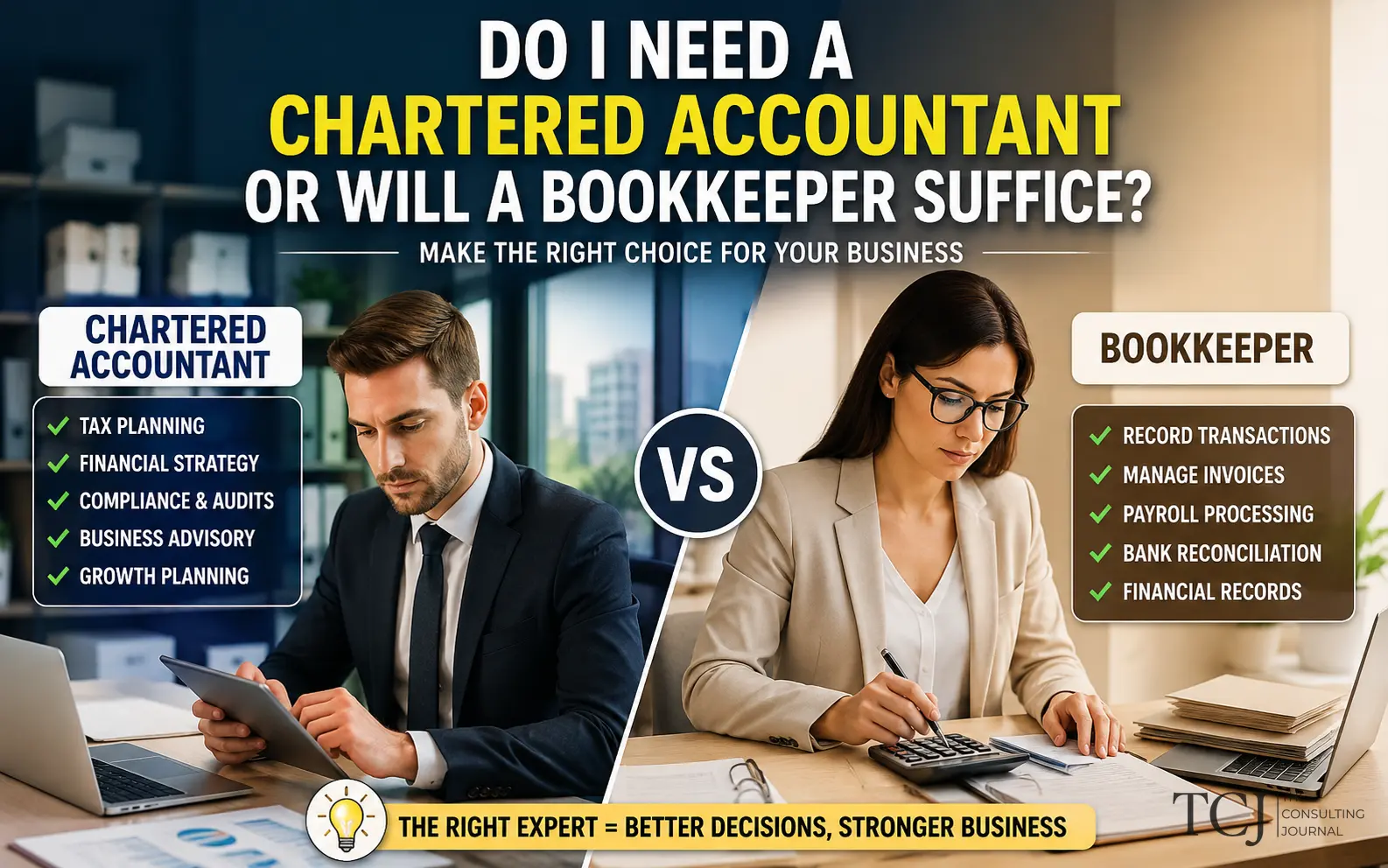 Do You Need a Chartered Accountant or a Bookkeeper in the UAE?