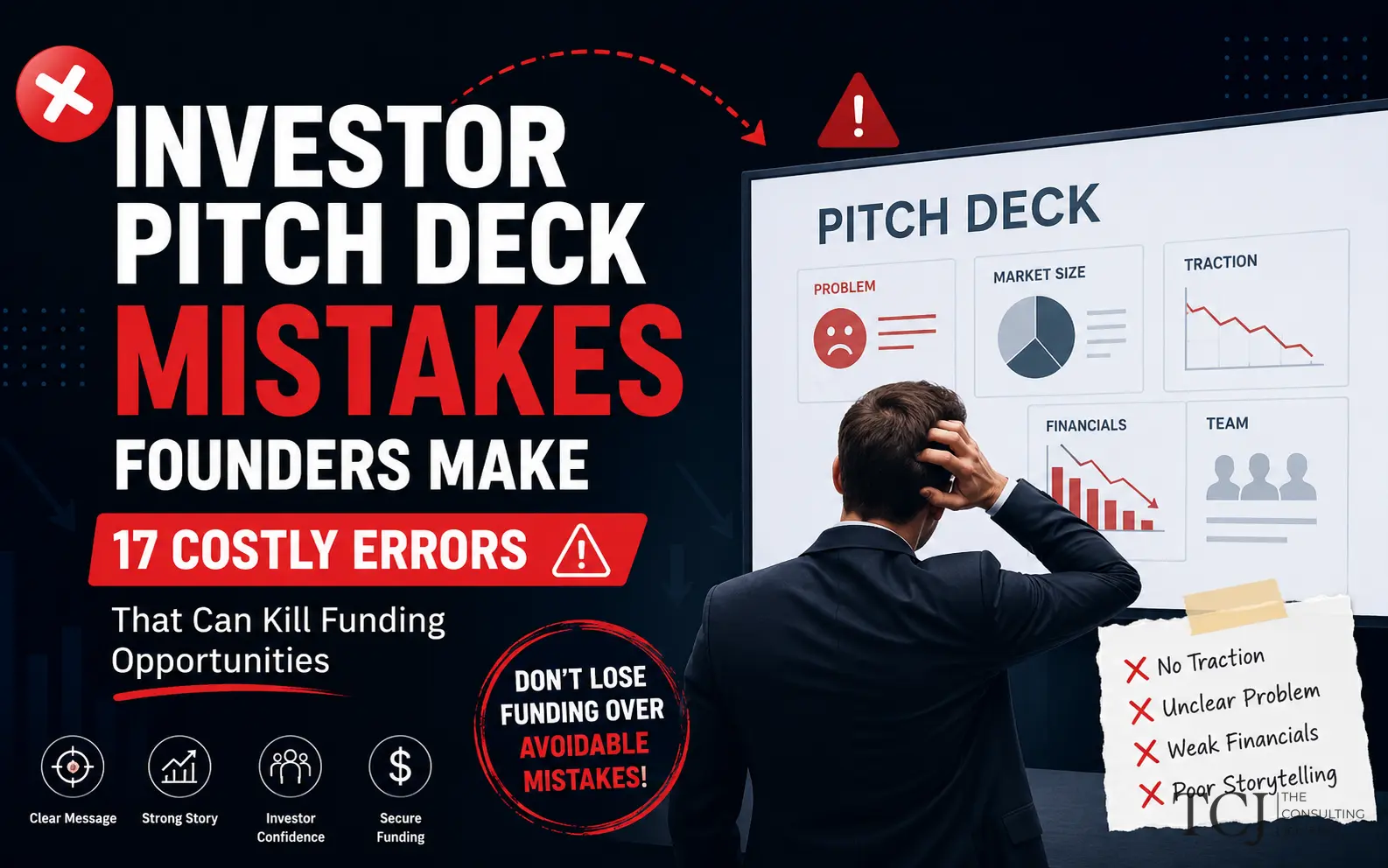 Investor Pitch Deck Mistakes Founders Make: 17 Costly Errors to Avoid