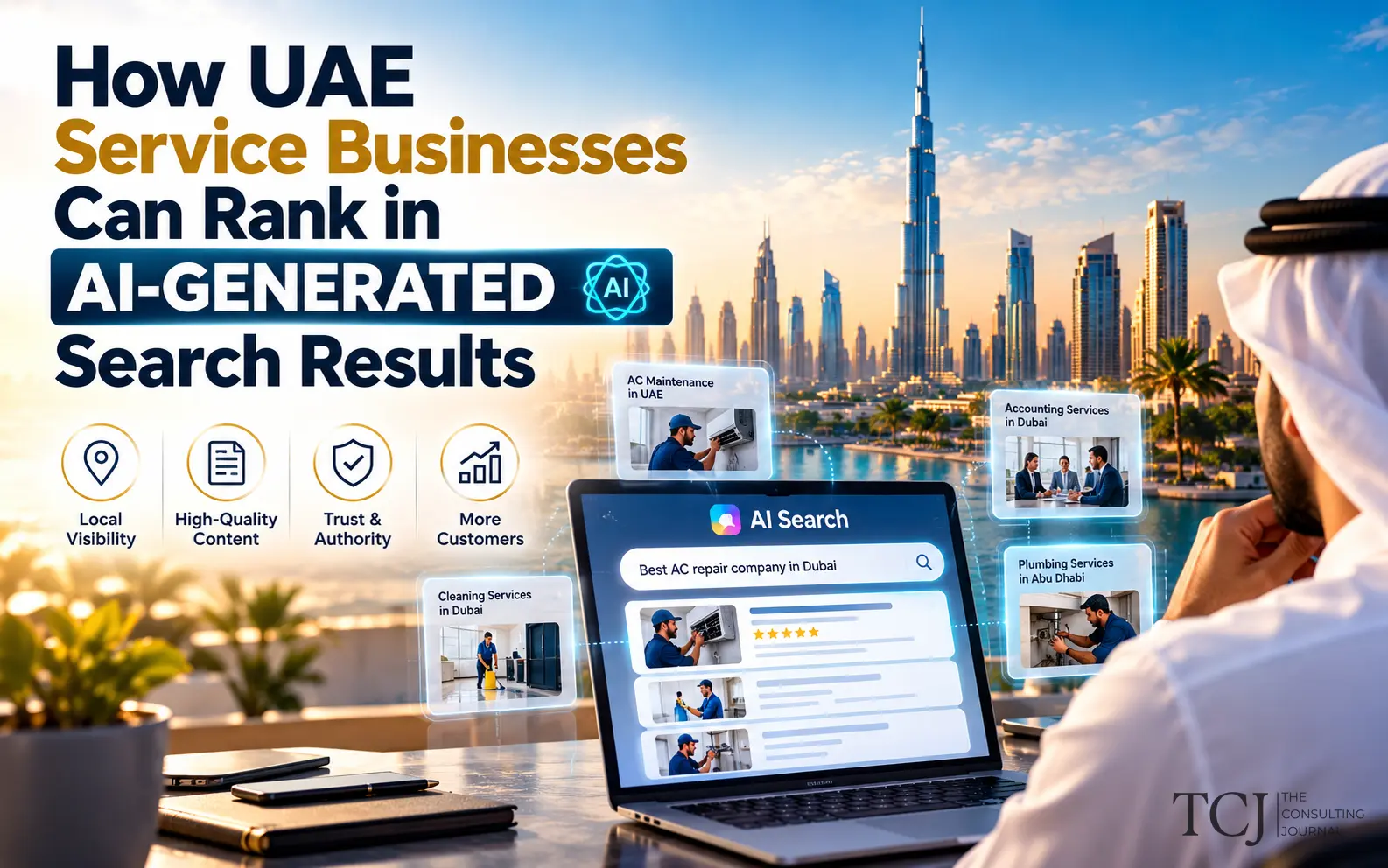 How UAE Service Businesses Can Rank in AI-Generated Search Results