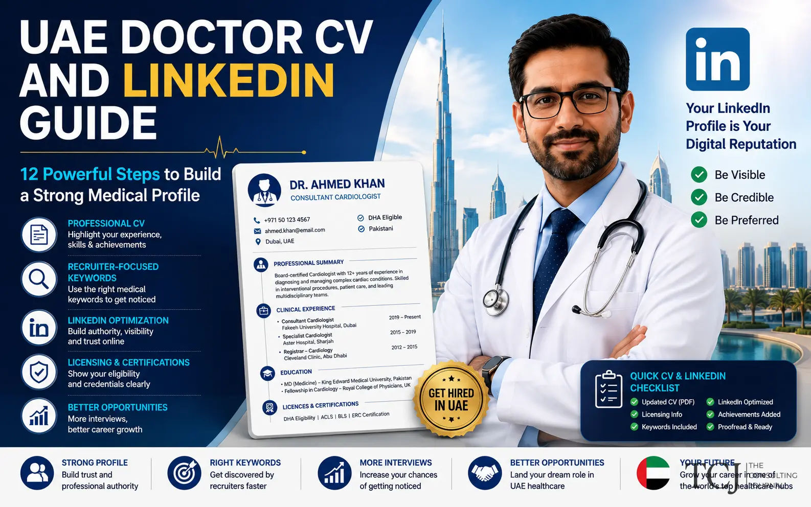 UAE Doctor CV and LinkedIn Guide for Medical Careers