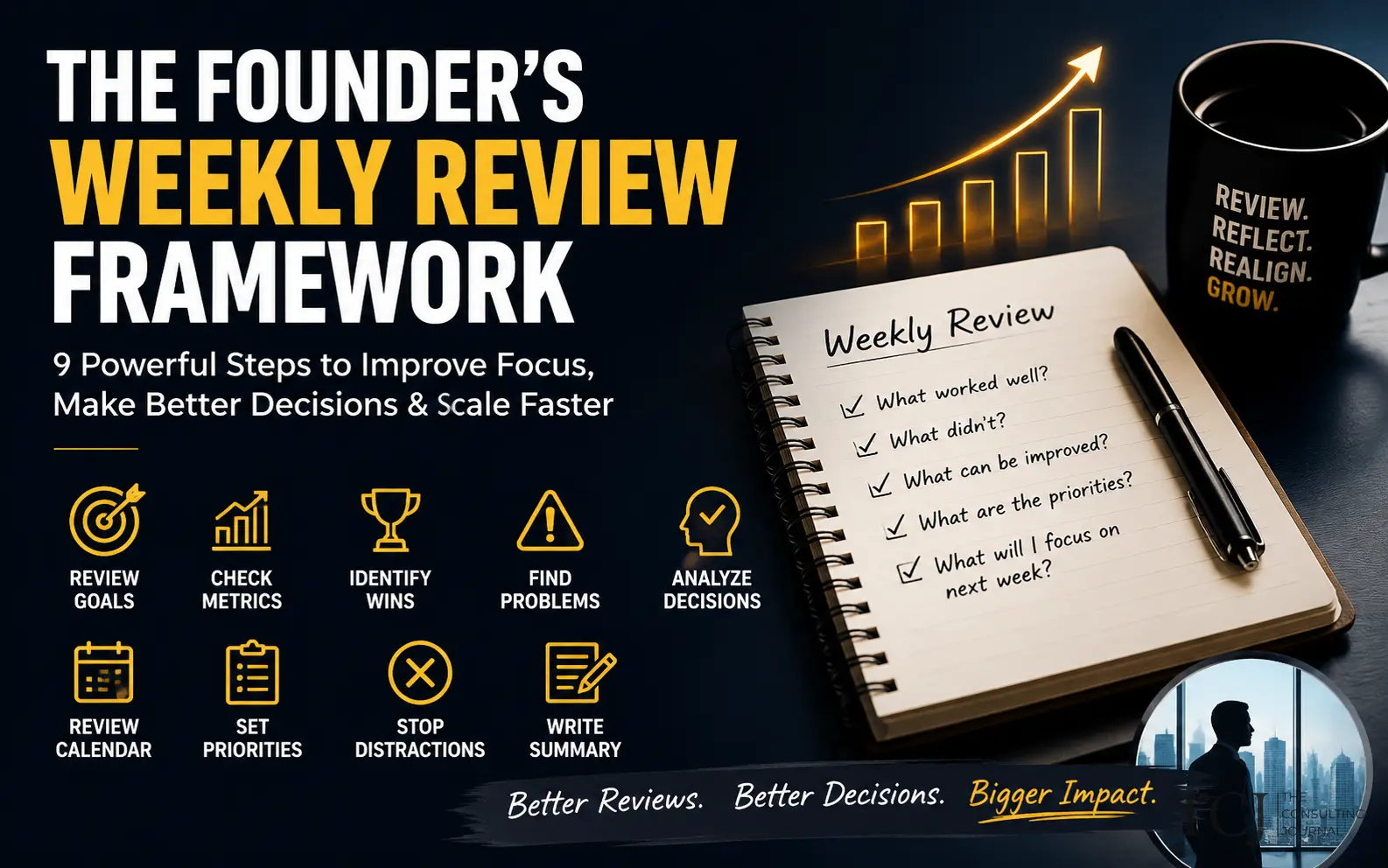 The Founder’s Weekly Review Framework: A Practical System for Better Decisions