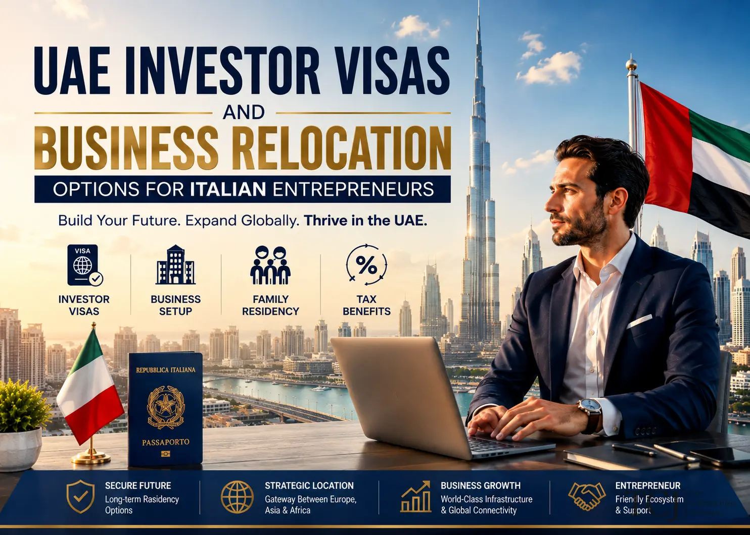UAE Investor Visas and Business Relocation for Italian Entrepreneurs