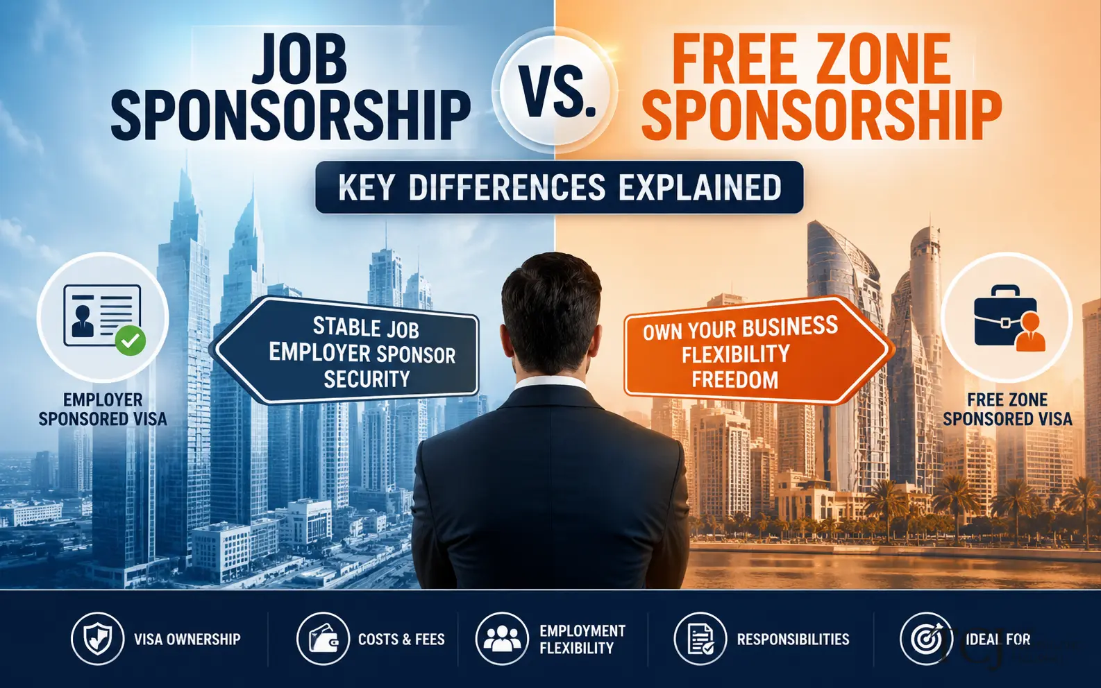 Job Sponsorship vs Free Zone Sponsorship in the UAE