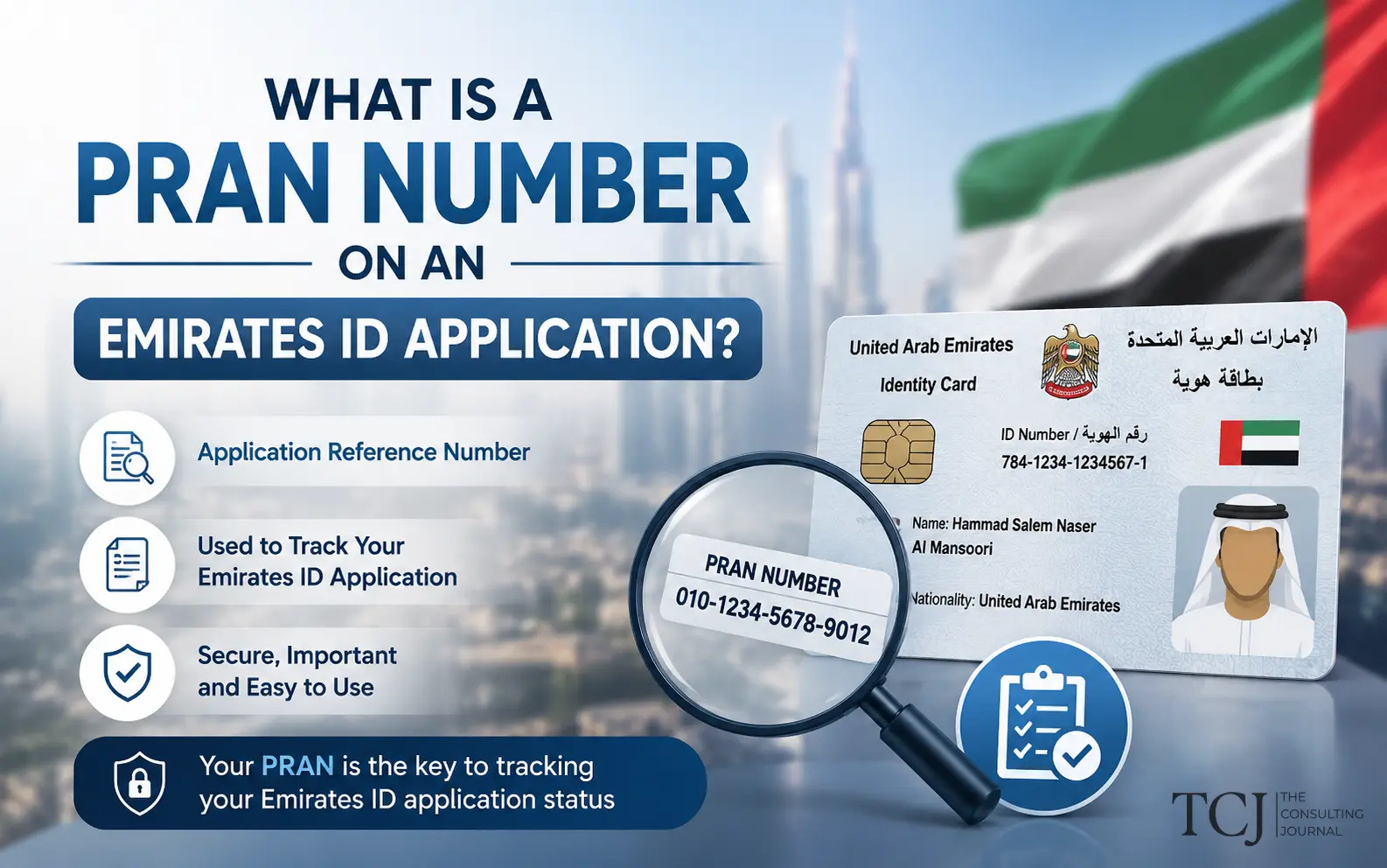 What Is a PRAN Number on an Emirates ID Application in the UAE?