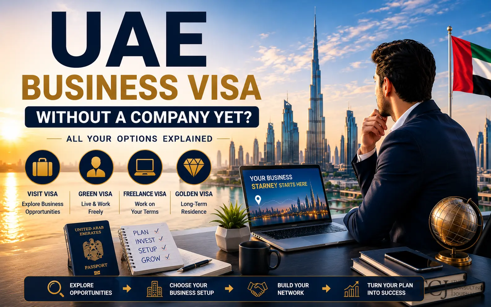 UAE Business Visa Without a Company: Options for Founders