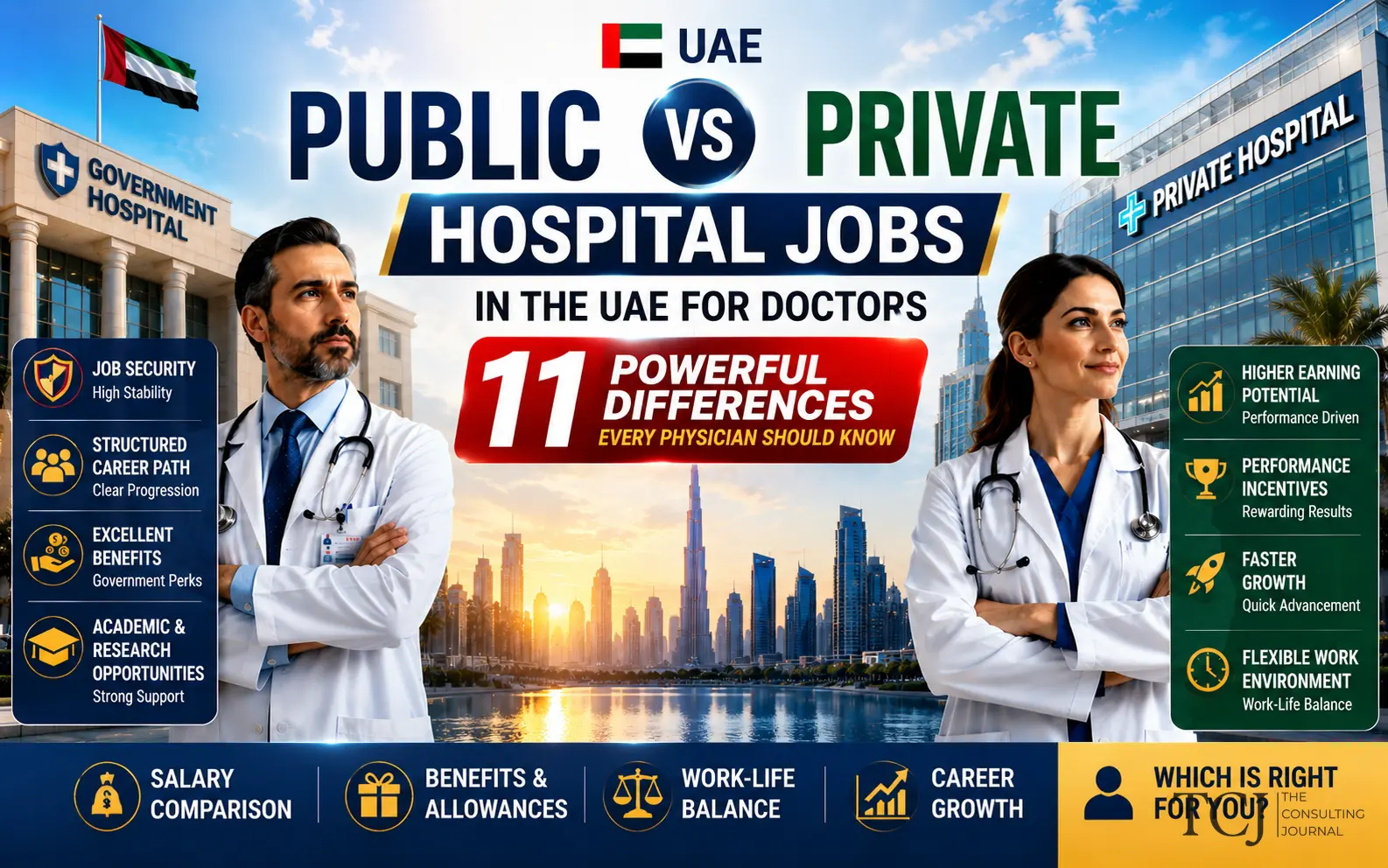 Public vs Private Hospital Jobs in the UAE for Doctors