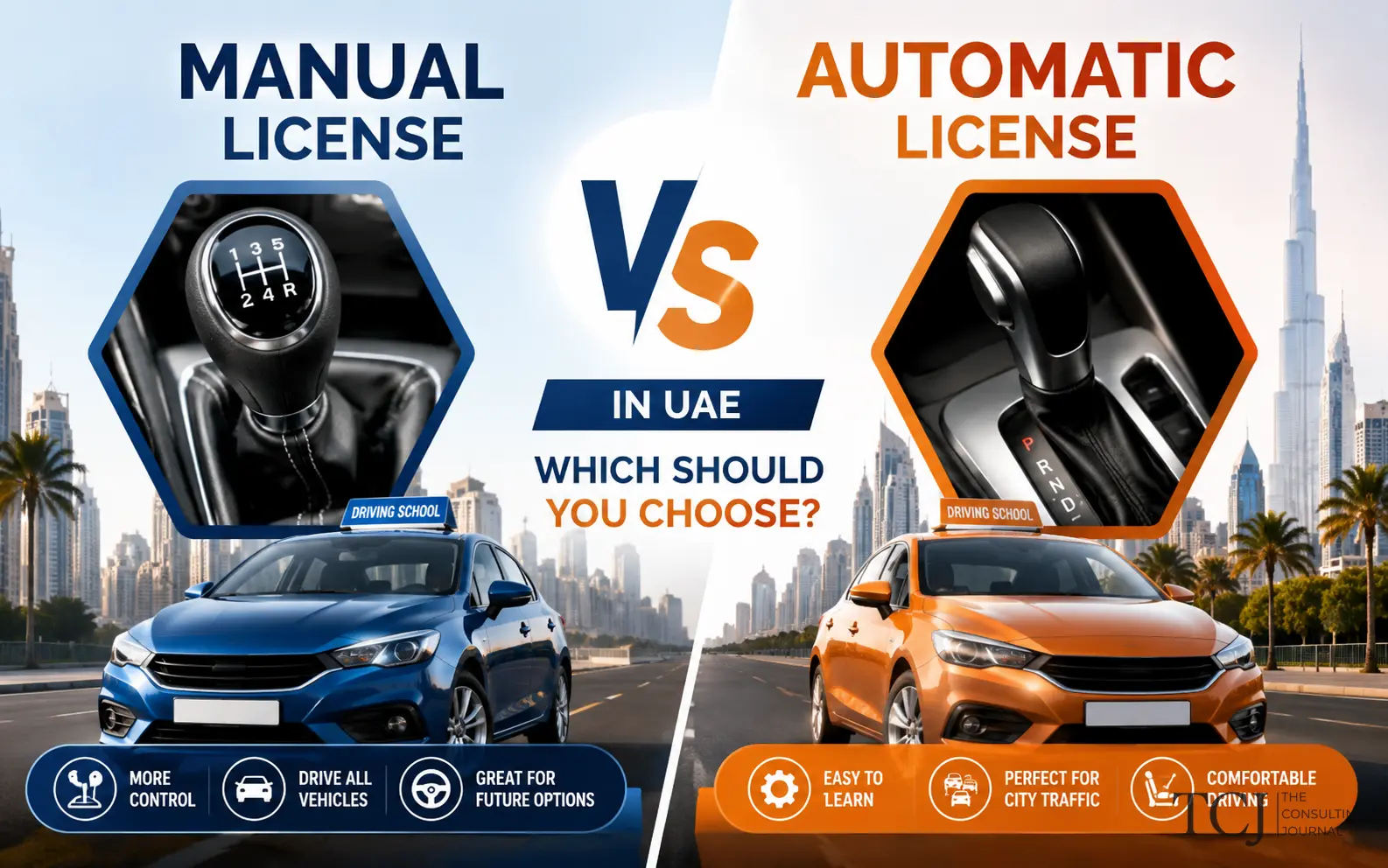 Manual vs Automatic Driving Licence in UAE: Which Is Better?