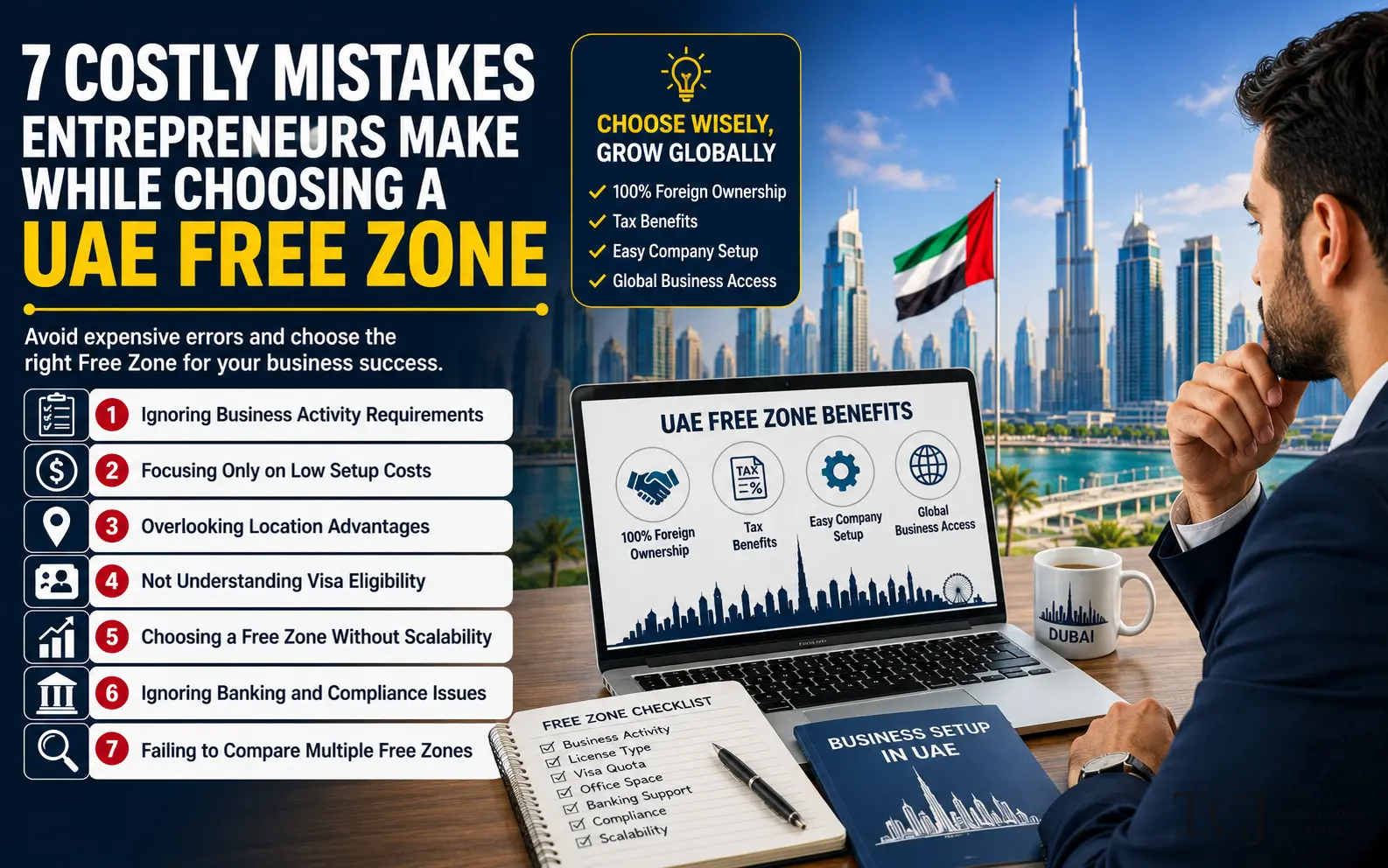 7 Costly Mistakes Entrepreneurs Make While Choosing a UAE Free Zone