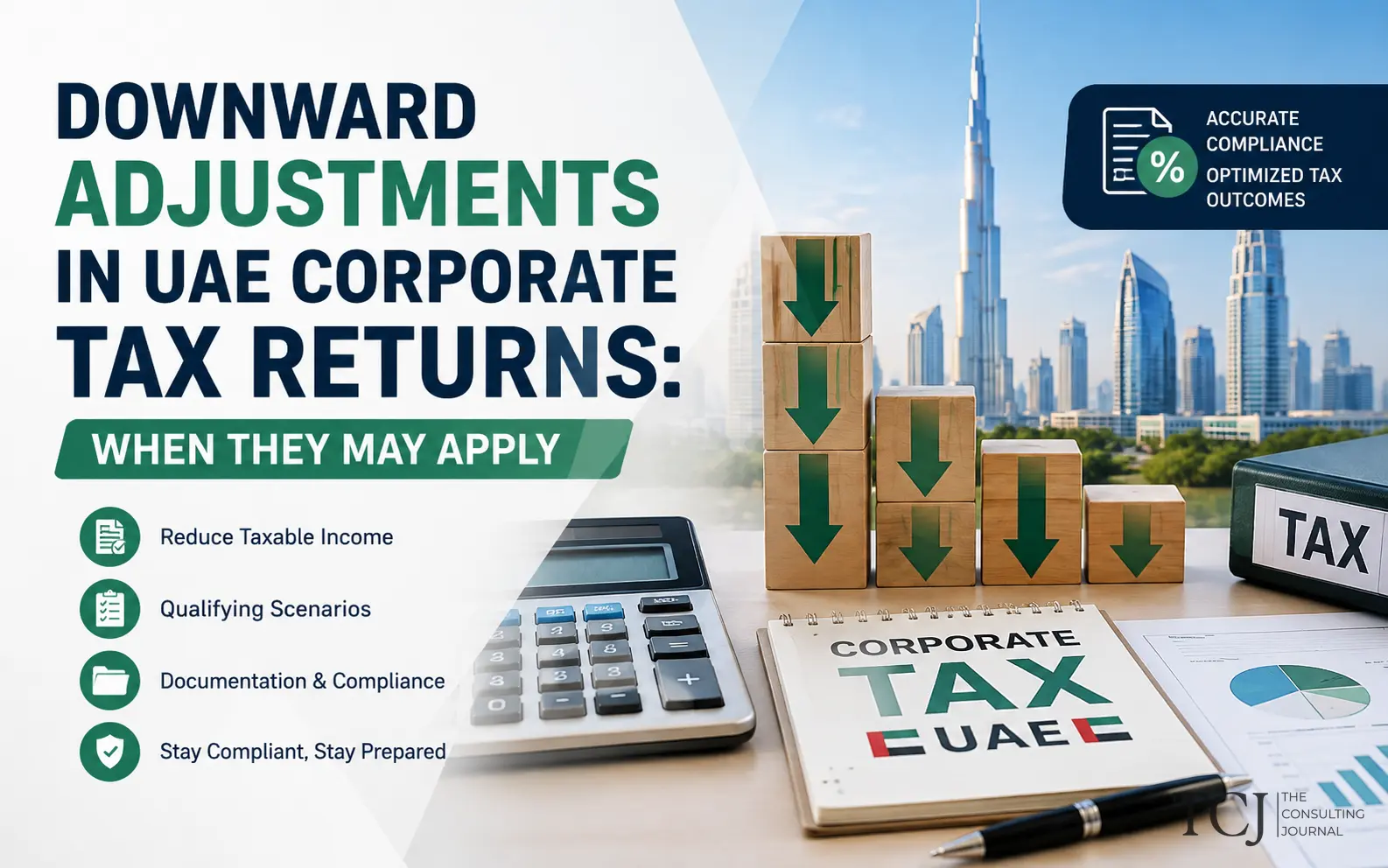 Downward Adjustments in UAE Corporate Tax Returns: When They Apply