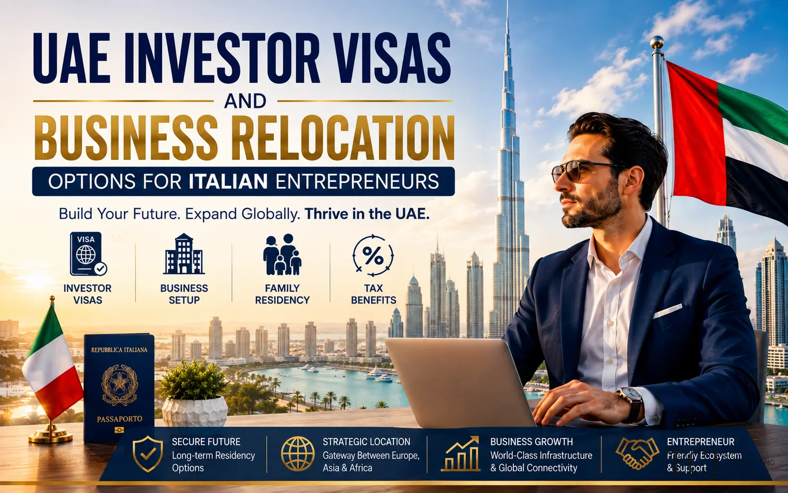 UAE Investor Visas and Business Relocation for Italian Entrepreneurs